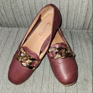 Bueno Aston Burgundy Flats